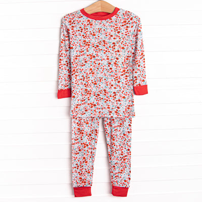 Bound to Bloom Bamboo Pajama Set, Red