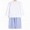 Bumper to Bumper Smocked Pant Set, Blue