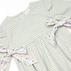Green Goddess Gingham Bubble, Green