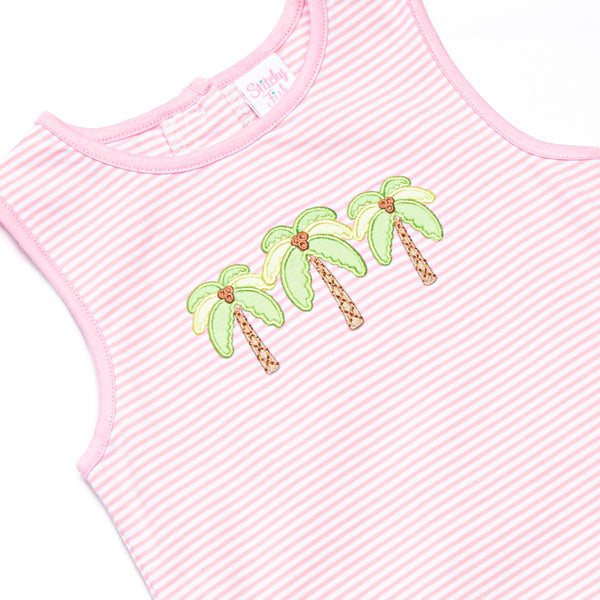 Pacific Palms Applique Dress, Pink