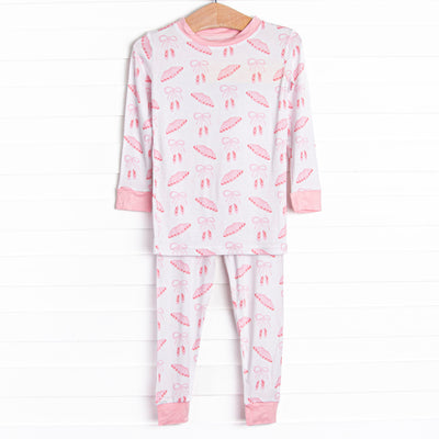 Plies and Pirouettes Bamboo Pajama Set, Pink