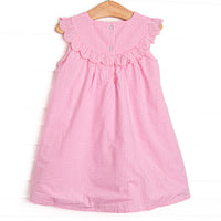 Stacked Supplies Applique Dress, Pink