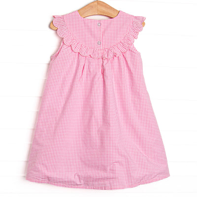 Stacked Supplies Applique Dress, Pink