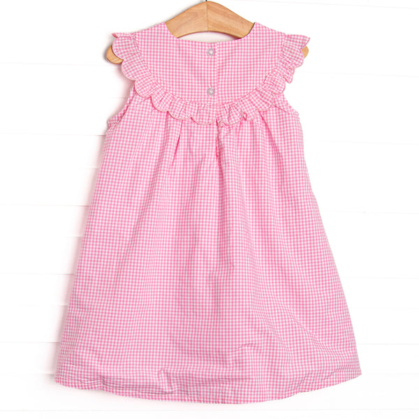 Stacked Supplies Applique Dress, Pink