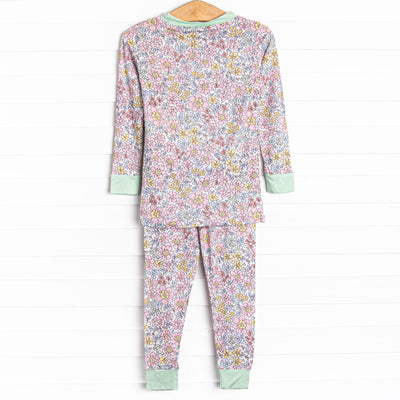 Botanical Garden Bamboo Pajama Set, Pink