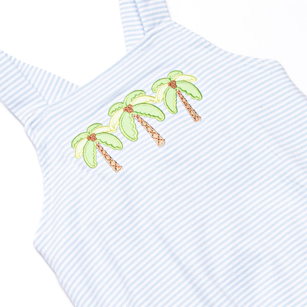 Pacific Palms Applique Bubble, Blue