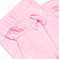 Bow Wow Applique Ruffle Legging Set, Pink Stripe