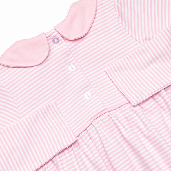 Traditional Tree Pima Embroidered Bubble, Pink