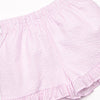 Hippity Hoppity Applique Short Set, Pink Seersucker