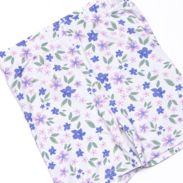 Penelope Purple Bamboo Pajama Short Set, Purple