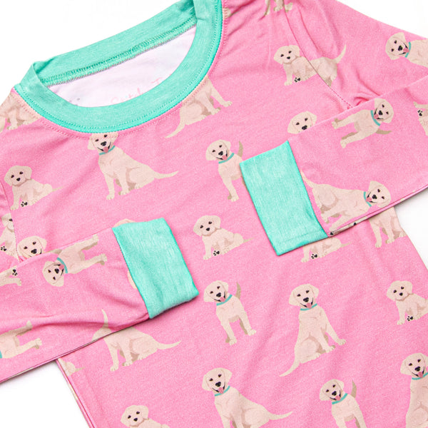 PJ Pal Bamboo Pajama Set, Pink