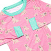 PJ Pal Bamboo Pajama Set, Pink