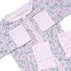 Gingham Gardenias Bamboo Zippy Pajama, Pink