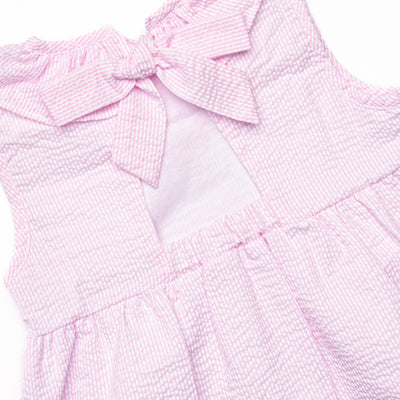 Spring Seersucker Dress, Pink