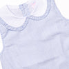 Spring Seersucker Ruffle Bubble, Blue
