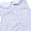 Spring Seersucker Ruffle Bubble, Blue