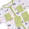 Down South Days Bamboo Zippy Pajama, Green
