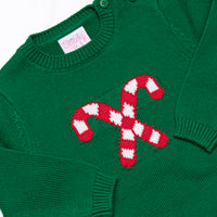 Candy Cane Treat Sweater, Green