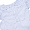 Spring Seersucker Ruffle Diaper Set, Blue