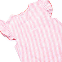 Pocketful of Berries Applique Ruffle Short Set, Pink