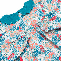 Marshland Meadows Side Tie Ruffle Pant Set, Blue
