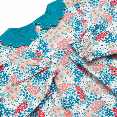 Marshland Meadows Side Tie Diaper Set, Blue