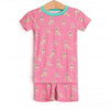 PJ Pal Bamboo Pajama Short Set, Pink