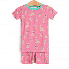 PJ Pal Bamboo Pajama Short Set, Pink