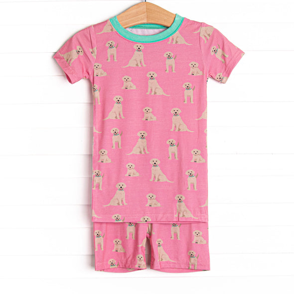 PJ Pal Bamboo Pajama Short Set, Pink
