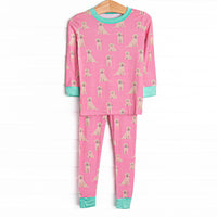 This set features&nbsp;extremely soft, stretchy bamboo viscose fabric that feels like butter and a puppy print. 