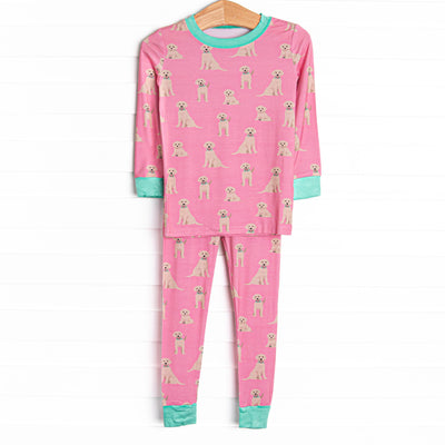 This set features&nbsp;extremely soft, stretchy bamboo viscose fabric that feels like butter and a puppy print. 