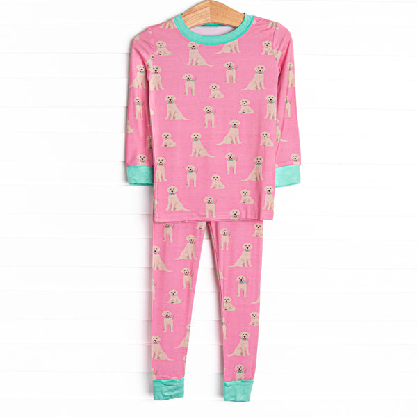 This set features&nbsp;extremely soft, stretchy bamboo viscose fabric that feels like butter and a puppy print. 