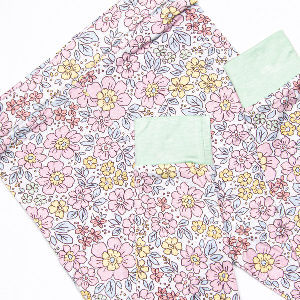 Botanical Garden Bamboo Pajama Set, Pink