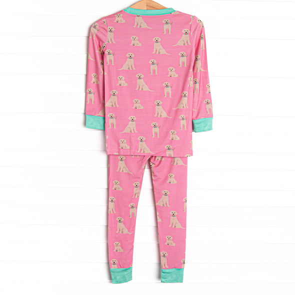 PJ Pal Bamboo Pajama Set, Pink