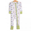 Down South Days Bamboo Zippy Pajama, Green