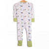 Down South Days Bamboo Zippy Pajama, Green