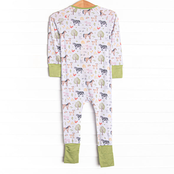 Down South Days Bamboo Zippy Pajama, Green