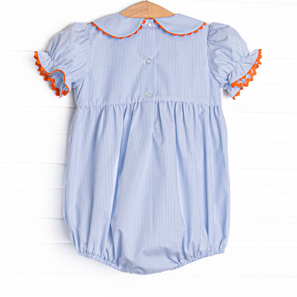 Too Cute for Tricks Smocked Bubble, Blue