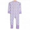 Patches of Petals Bamboo Zippy Pajama, Purple