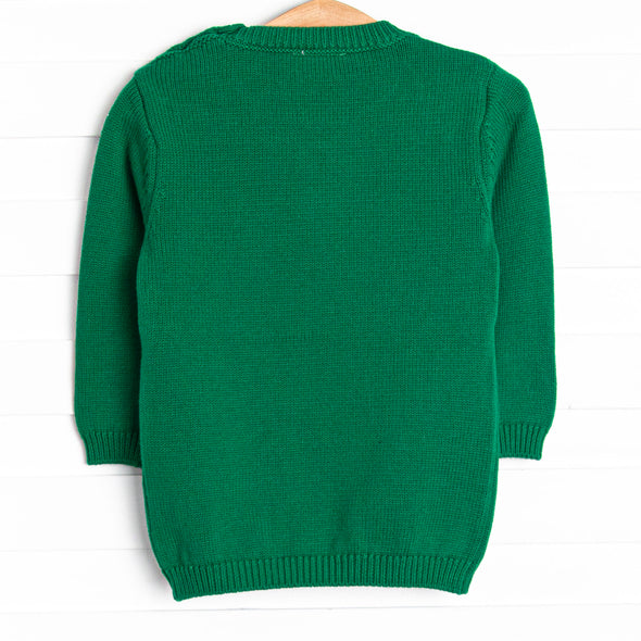Candy Cane Treat Sweater, Green