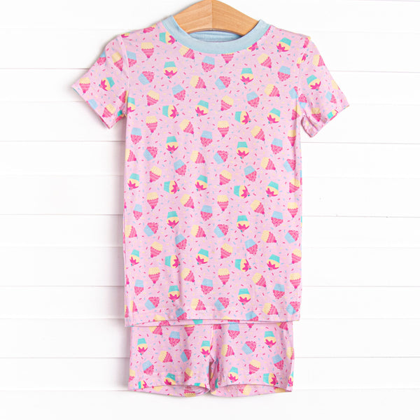 Sprinkle of Color Bamboo Pajama Short Set, Pink
