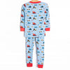 Build and Bulldoze Bamboo Pajama Set, Blue