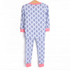 Blue Bud Bouquet Bamboo Pajama Set, Blue