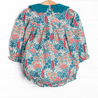 Marshland Meadows Side Tie Bubble, Blue
