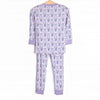 Patches of Petals Bamboo Pajama Set, Purple