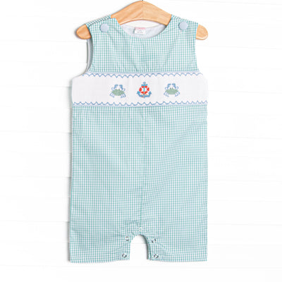 Harbor Days Smocked Jon Jon, Green