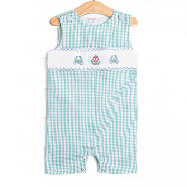 Harbor Days Smocked Jon Jon, Green