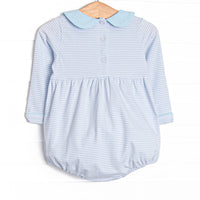 Park Avenue Pooch Applique Collared Bubble, Blue