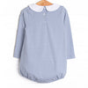 Elliot Long Sleeve Bubble, Slate Blue Stripe