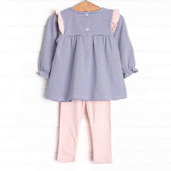 Bonnie Legging Set, Dusty Violet Stripe